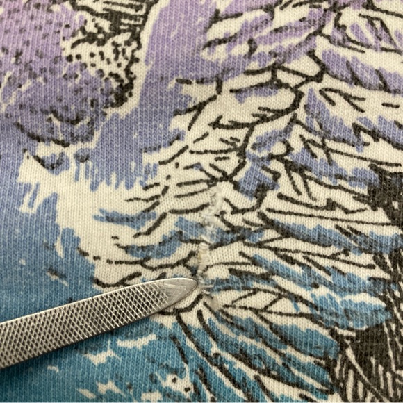 90’s Vintage Sesame Place Parrot AOP Single Stitch Graphic T Shirt Size XL Used - Picture 3 of 5